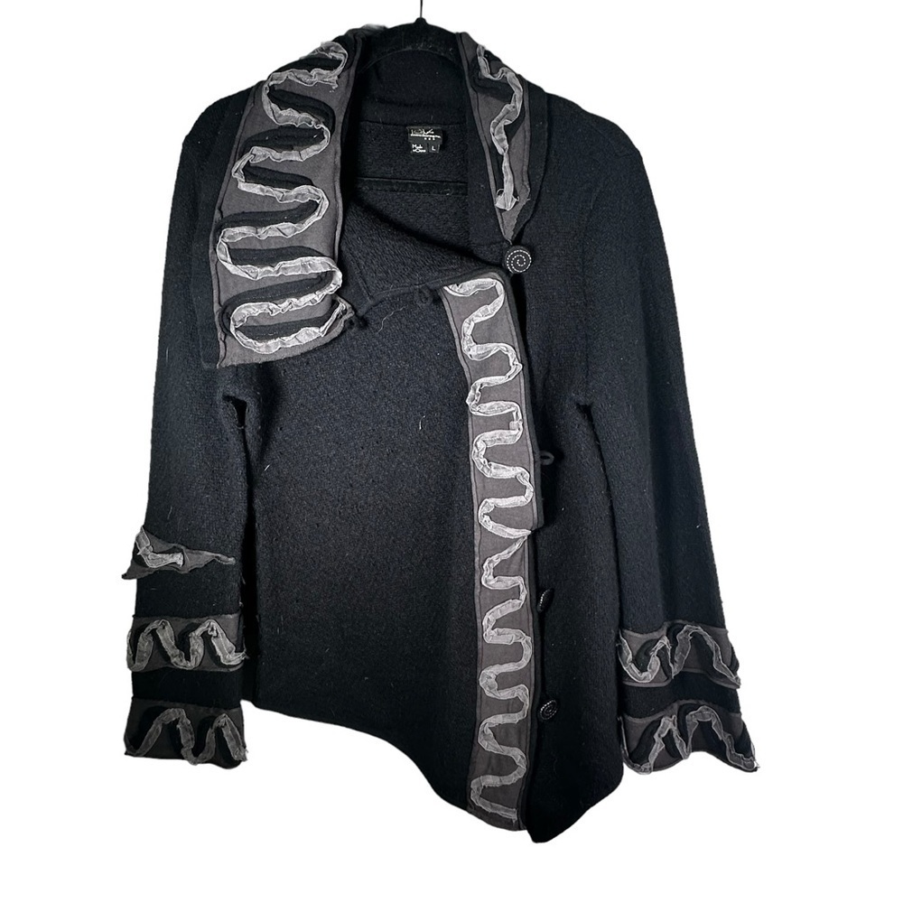 Covelo Wool Button Down Jacket Size Large Imperfe… - image 1